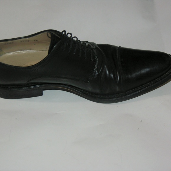 Dolce & Gabbana Black Leather Men Lace Up Oxfords Size 7.5 main image 4